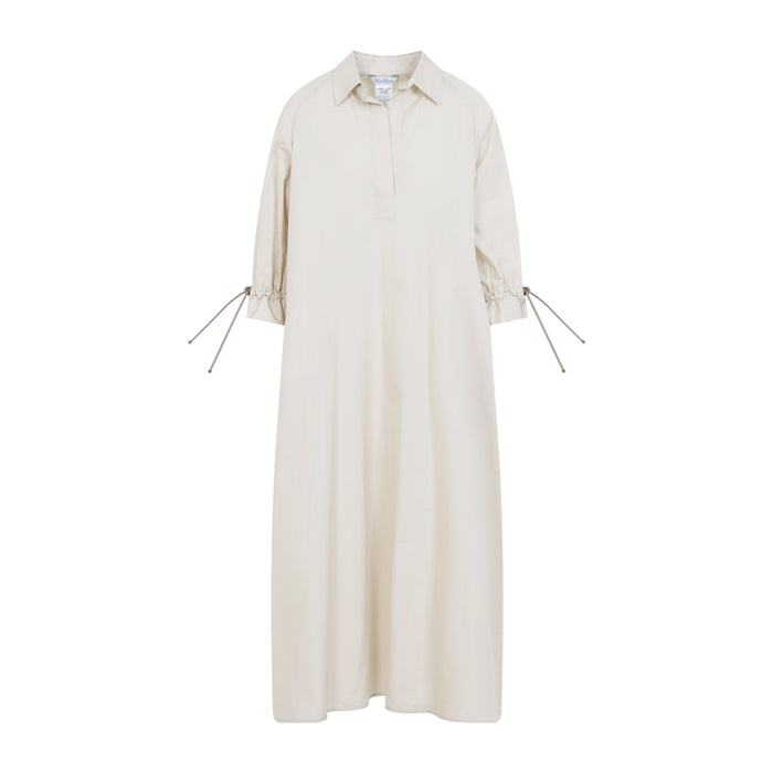 Max Mara Linen White Cotton Mirto Chemisier Dress