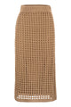 Max Mara Mxpgeode - Openwork Cotton Midi Skirt