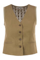 Max Mara Mxmcalibri - Tailored Linen And Knit Waistcoat