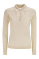Max Mara Mxpgitano - Ribbed Knit Polo Shirt In Cashmere And Silk