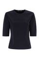Max Mara Mxpaustero - Short-Sleeved Top With Embroidered Logo