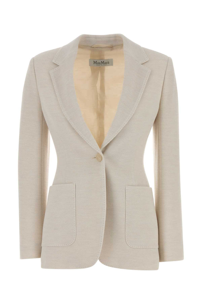 Max Mara Sand Jersey Utilita Blazer
