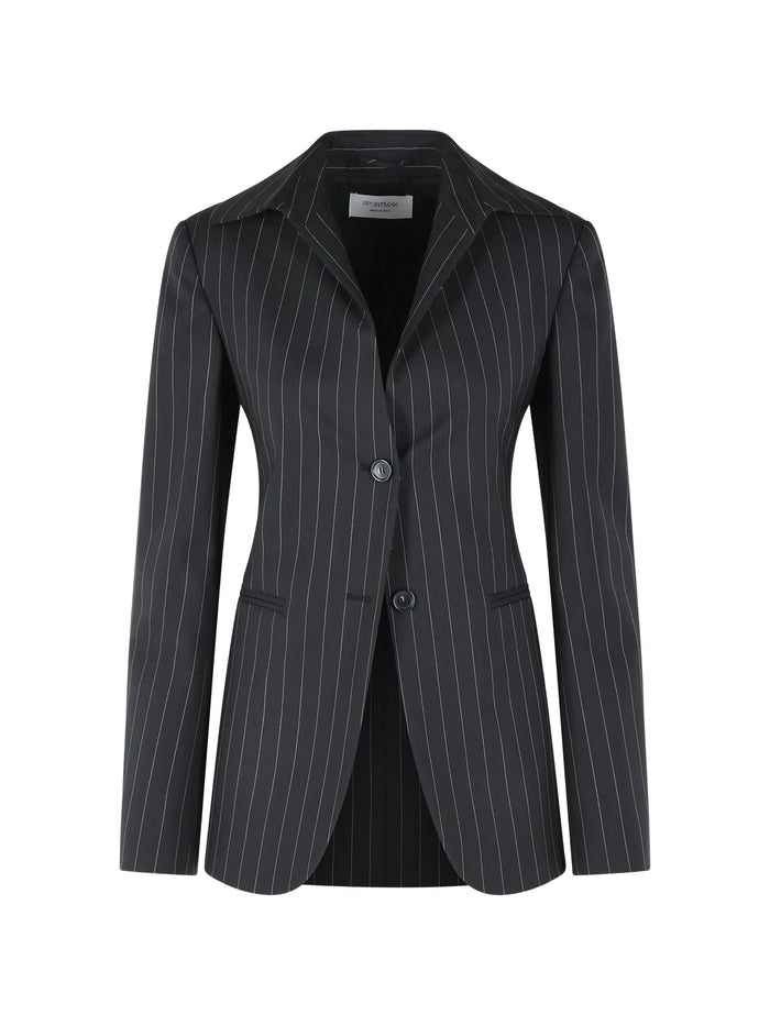 Max Mara Black Wool Polyester Spxrive