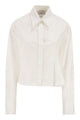 Max Mara Sportmax Spxcerto - Cropped Poplin Shirt With Asymmetrical Pleats