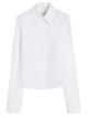 Max Mara Sportmax Spxceppo - Cotton Crop Top With Pleated Back