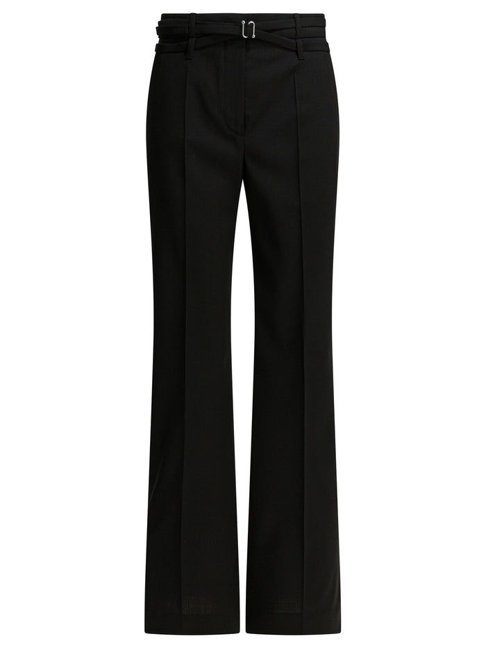 Max Mara Sportmax Black Virgin Wool Trousers