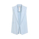Max Mara Sportmax Spxmaggio - Tailored Sleeveless Vest In Viscose And Paper Blend With Lapels