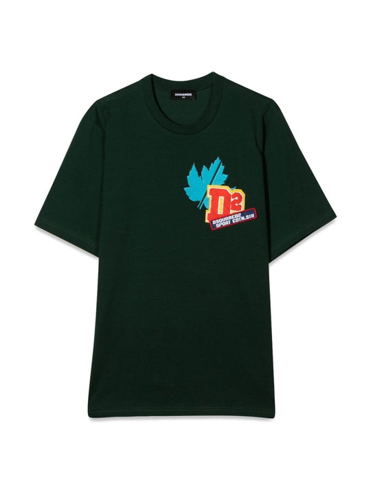 Dsquared T-Shirt With Front Applied Patch