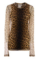 Max Mara Sportmax Spxzebu - Animal Print Dual-Material Top
