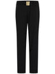 Marella Black Polyester Tailored Pants