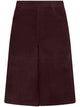 Marella Brown Leather Bermuda Mllscoglio