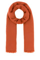 Max Mara Orange Cotton Blend Aeremi Scarf