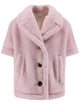 Max Mara Mxacorvino Teddy Fabric Cape