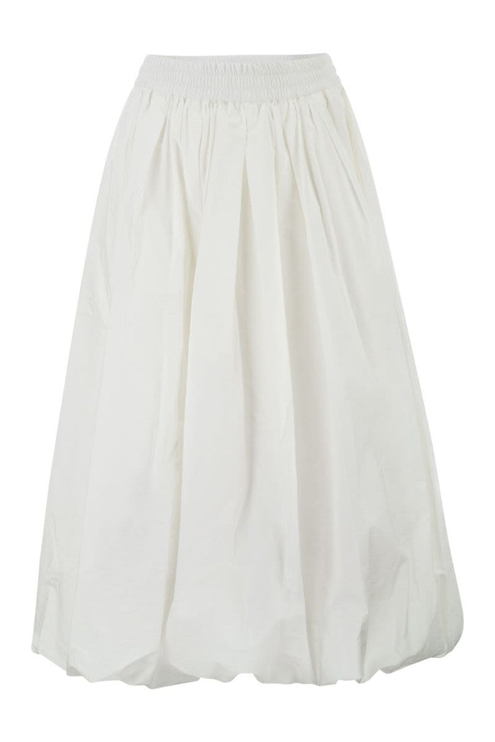 Weekend Max Mara Wkinuvole – Long Cotton Skirt With Elasticated Waist