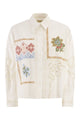 Weekend Max Mara Wkdfonte - Cotton Shirt With Lace And Embroidery