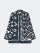 Weekend Max Mara White Marine Jacket With Leaves