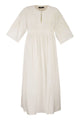 Weekend Max Mara Wkdtilde – Long Cotton Dress With Tone-On-Tone Embroidery