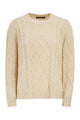 Weekend Max Mara Raw Tenore Sweater With Cabled Knit