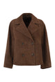 Weekend Max Mara Wkdsospiro - Double-Breasted Suede Jacket
