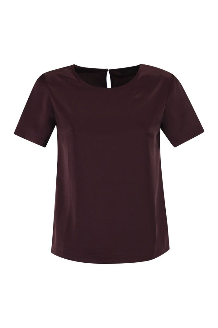 Weekend Max Mara Wkdzona - Satin And Jersey T-Shirt