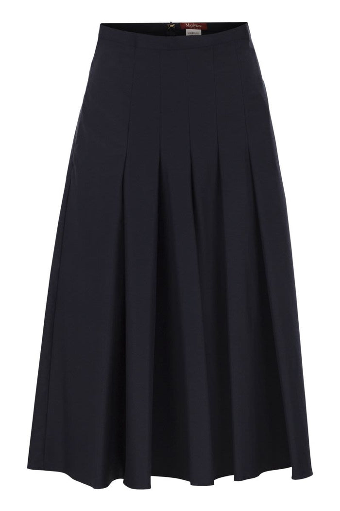 Max Mara Mstvolume - Cotton Pleated Skirt
