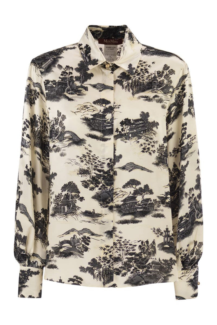 Max Mara Msevetro - Blouses With ‘Toile De Jouy’ Print