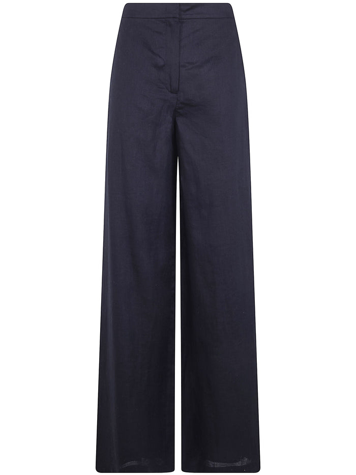 Max Mara Studio "Tapioca" Linen Classic Trousers
