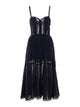 Charo Ruiz Ibiza Ibiza Black Dafelle Long Dress