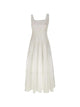 Max Mara Studio Square Neck Corset Midi Dress