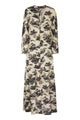 Max Mara Msealga - Long Printed Silk Dress With Jewelled Drawstring