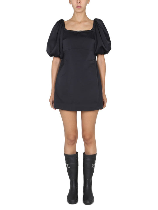 Patou Mini Dress With Balloon Sleeves