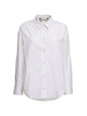 S Max Mara White Dropped Shoulder Cotton Shirt