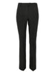 Max Mara Black Viscose Cotton Straight Pants