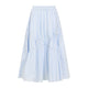 Moschino Couture Light Blue Cotton Midi Skirt