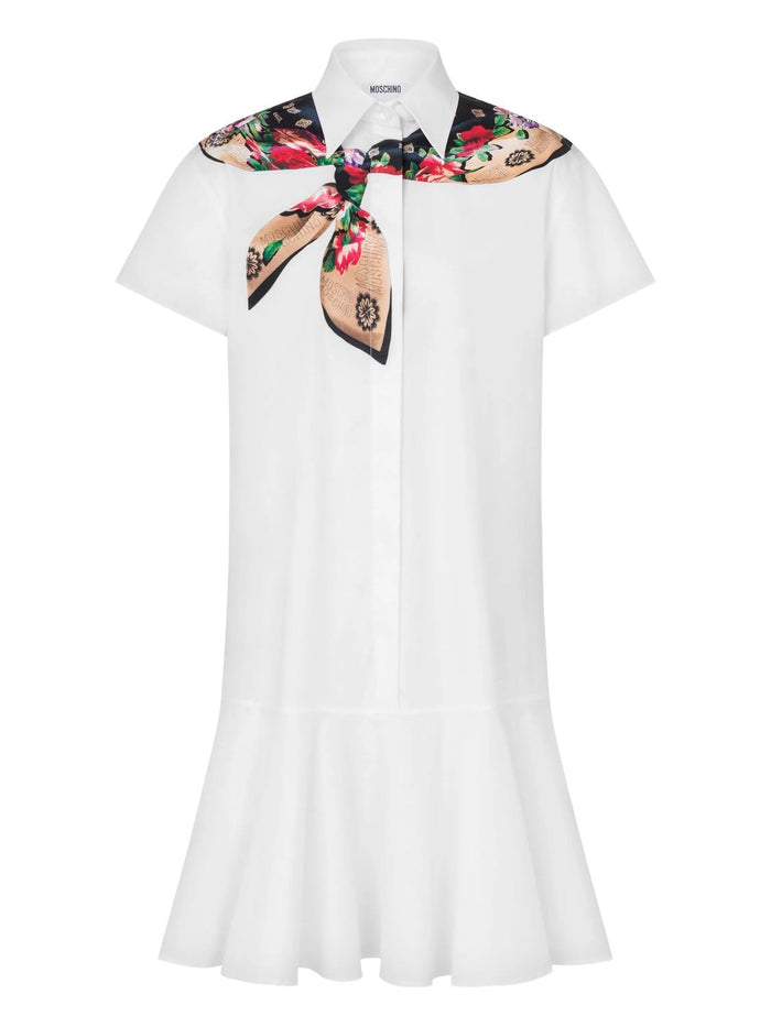 Moschino Couture Moschino Couture Ruffled-Hem Short-Sleeve Dress