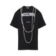 Moschino Couture Black Cotton T-Shirt