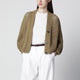 Roberto Collina Military Green Cotton-Blend Knit Cardigan