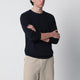Roberto Collina Navy Blue Cotton Crewneck Sweater