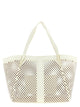 Twin Set Openwork Leather Shopping Bag