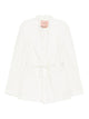 Twin-Set White Linen Viscose Jacket