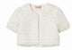 Twin-Set White Ruffled Short Sleeve Sweater