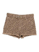 Twin-Set Leopard Print Shorts With Belted Waist