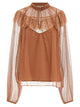 Twin Set Tulle Plumetis Blouse