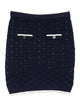 Twin-Set Blue Viscose Polyester Skirt