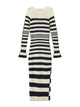 Twin-Set Blue Viscose Cotton Polyamide Dress