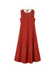 Twin-Set Henna Brown Silk Dress
