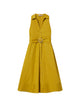 Twin-Set Green Viscose Abito Midi Dress