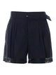 Twin-Set Black Cotton Elastane Shorts
