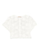 Twin-Set White Crochet-Effect Top