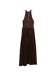 Twin-Set Coffee Brown Silk Dress